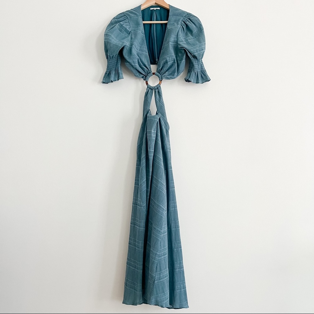 Tularosa Nanette Cut Out Midi Dress in Dusty Blue Women’s Small - Picture 6 of 17